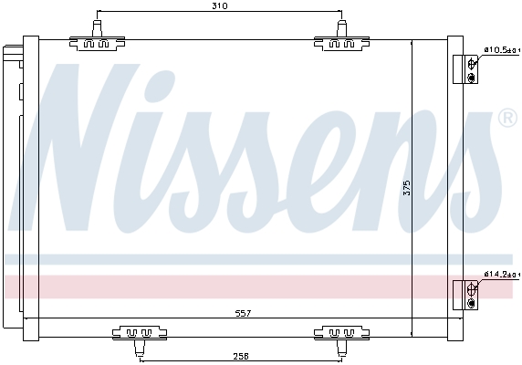 NISSENS 940055 Condensatore, Climatizzatore