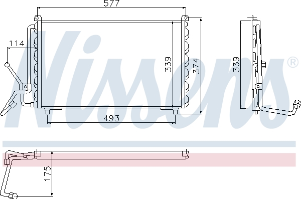 NISSENS 94007 Condensatore, Climatizzatore