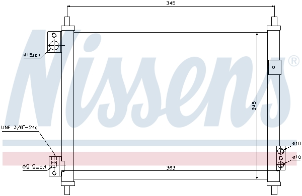 NISSENS 940078 Condensatore, Climatizzatore