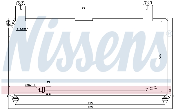 NISSENS 940080 Condensatore, Climatizzatore