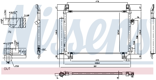 NISSENS 940085 Condensatore, Climatizzatore