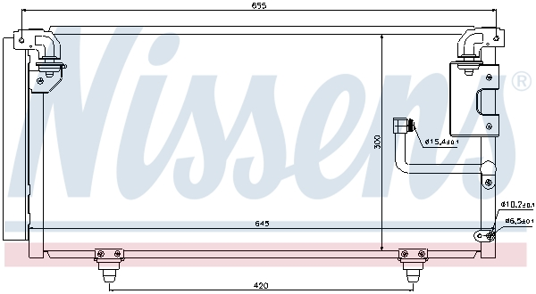 NISSENS 940091 Condensatore, Climatizzatore