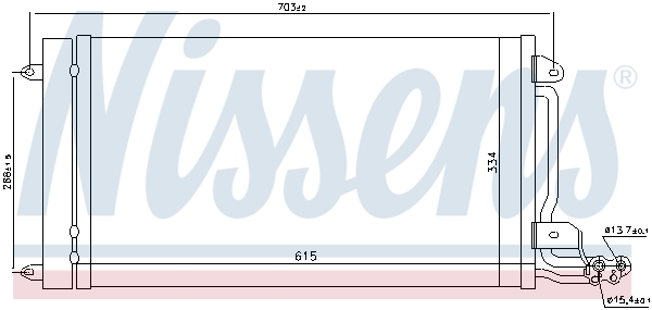 NISSENS 940093 Condensatore, Climatizzatore-Condensatore, Climatizzatore-Ricambi Euro