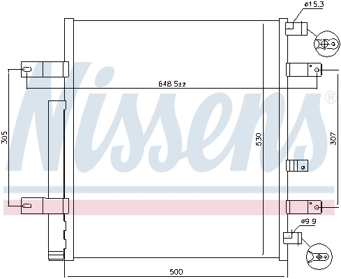 NISSENS 940094 Condensatore, Climatizzatore-Condensatore, Climatizzatore-Ricambi Euro