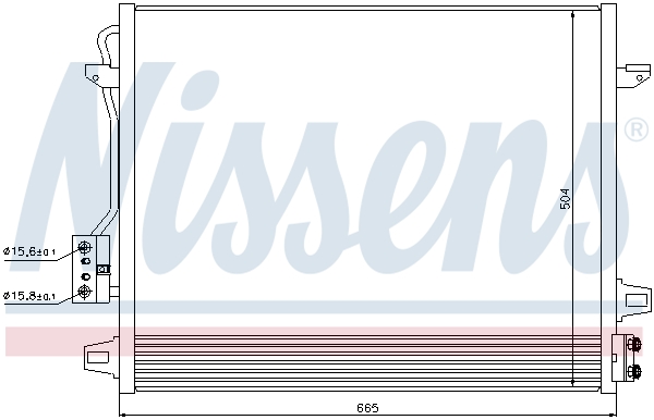 NISSENS 940098 Condensatore, Climatizzatore