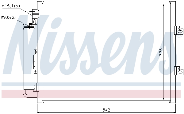 NISSENS 940126 Condensatore, Climatizzatore-Condensatore, Climatizzatore-Ricambi Euro