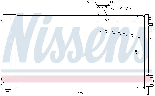 NISSENS 940145 Condensatore, Climatizzatore