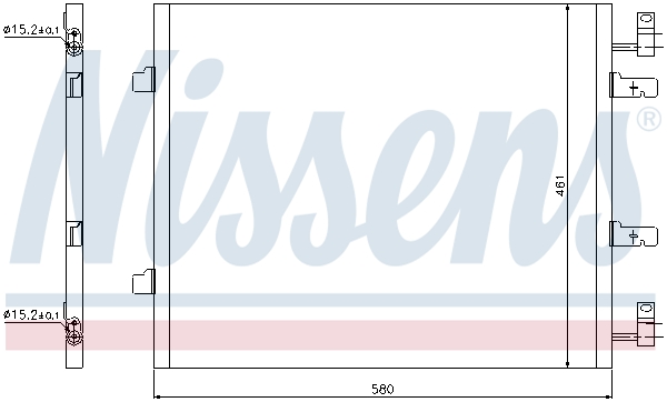 NISSENS 940147 Condensatore, Climatizzatore