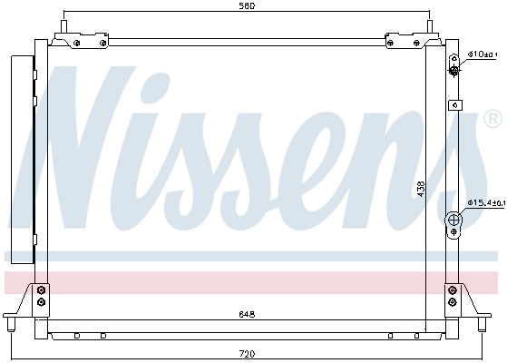 NISSENS 940188 Condensatore, Climatizzatore