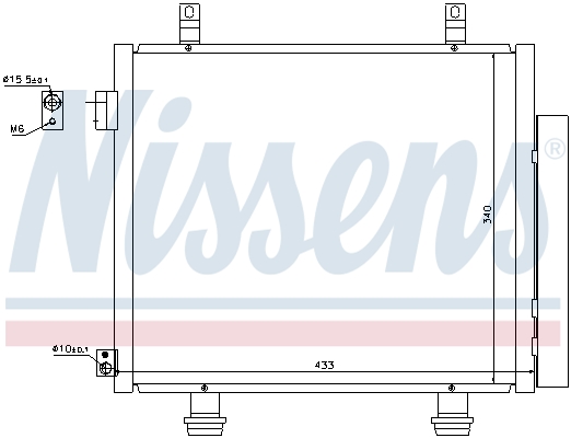 NISSENS 940193 Condensatore, Climatizzatore-Condensatore, Climatizzatore-Ricambi Euro