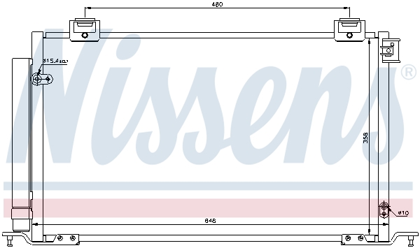 NISSENS 940200 Condensatore, Climatizzatore