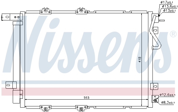 NISSENS 940203 Condensatore, Climatizzatore