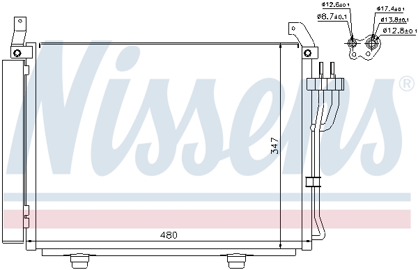 NISSENS 940205 Condensatore, Climatizzatore-Condensatore, Climatizzatore-Ricambi Euro