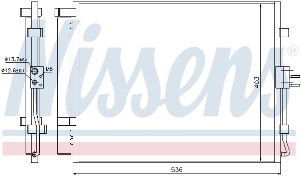 NISSENS 940217 Condensatore, Climatizzatore-Condensatore, Climatizzatore-Ricambi Euro