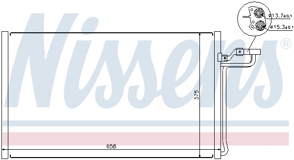 NISSENS 940220 Condensatore, Climatizzatore-Condensatore, Climatizzatore-Ricambi Euro