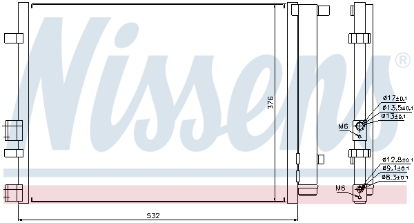 NISSENS 940221 Condensatore, Climatizzatore