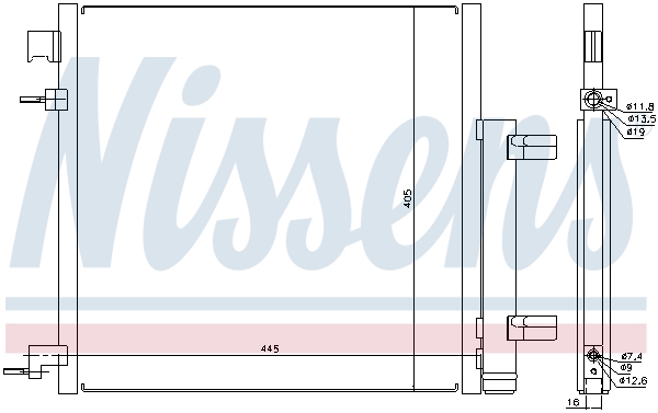 NISSENS 940247 Condensatore, Climatizzatore-Condensatore, Climatizzatore-Ricambi Euro