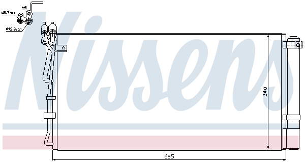 NISSENS 940250 Condensatore, Climatizzatore