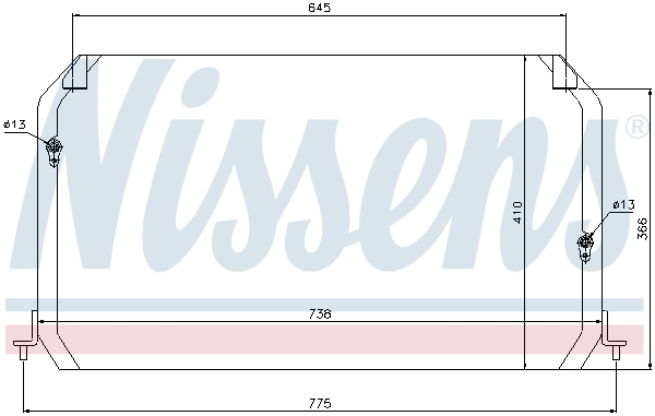 NISSENS 94026 Condensatore, Climatizzatore