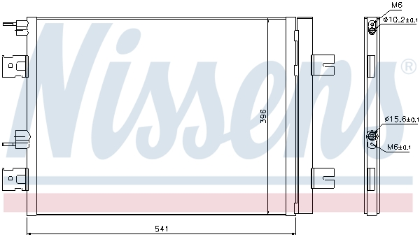 NISSENS 940262 Condensatore, Climatizzatore-Condensatore, Climatizzatore-Ricambi Euro