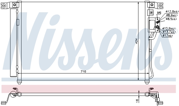 NISSENS 940278 Condensatore, Climatizzatore