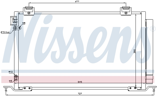 NISSENS 940283 Condensatore, Climatizzatore