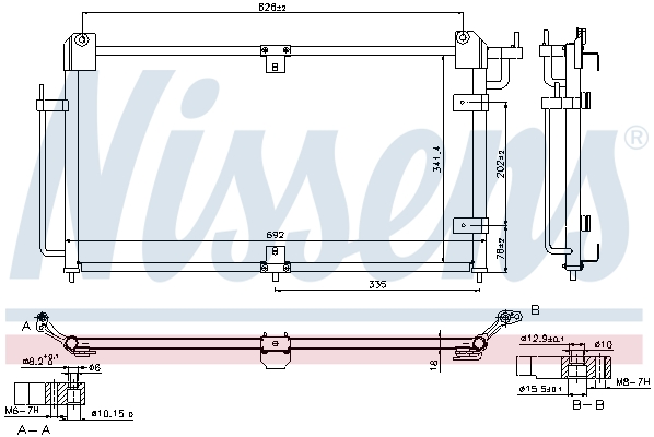 NISSENS 940290 Condensatore, Climatizzatore