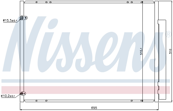 NISSENS 940298 Condensatore, Climatizzatore