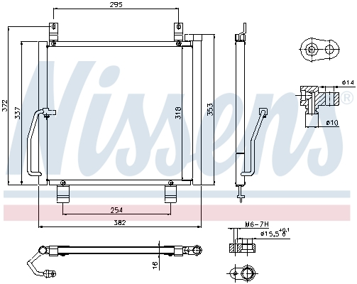 NISSENS 940301 Condensatore, Climatizzatore-Condensatore, Climatizzatore-Ricambi Euro