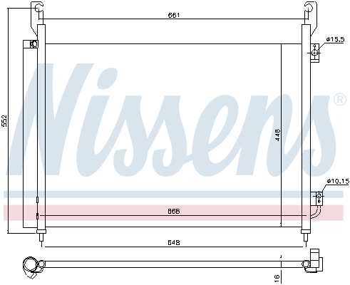 NISSENS 940316 Condensatore, Climatizzatore-Condensatore, Climatizzatore-Ricambi Euro