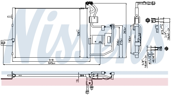 NISSENS 940317 Condensatore, Climatizzatore