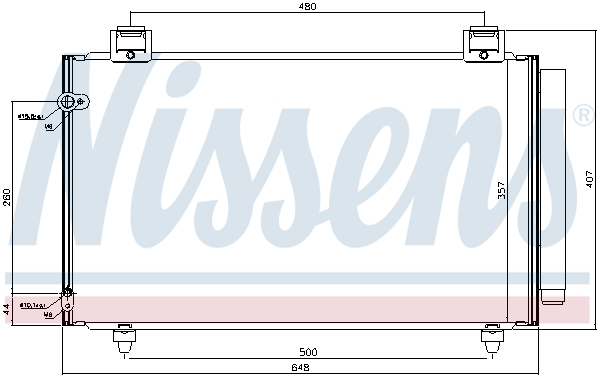 NISSENS 940318 Condensatore, Climatizzatore-Condensatore, Climatizzatore-Ricambi Euro