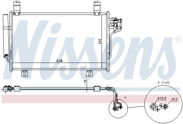 NISSENS 940327 Condensatore, Climatizzatore