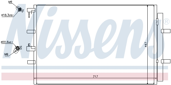 NISSENS 940330 Condensatore, Climatizzatore