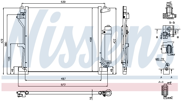 NISSENS 940337 Condensatore, Climatizzatore