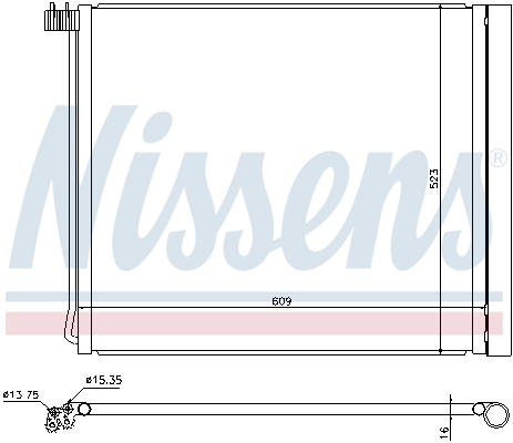 NISSENS 940339 Condensatore, Climatizzatore-Condensatore, Climatizzatore-Ricambi Euro