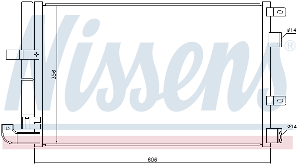 NISSENS 940346 Condensatore, Climatizzatore