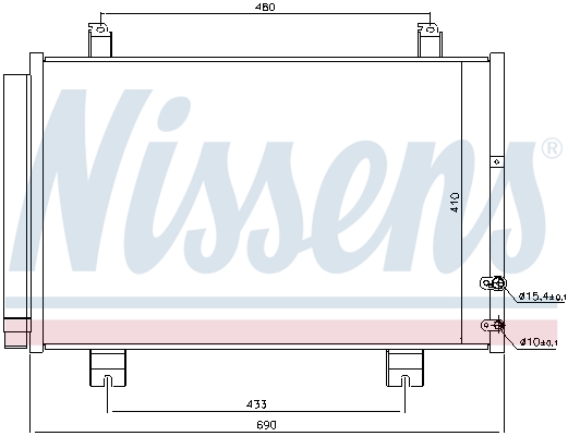 NISSENS 940365 Condensatore, Climatizzatore-Condensatore, Climatizzatore-Ricambi Euro