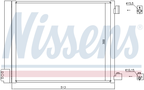 NISSENS 940371 Condensatore, Climatizzatore