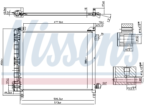 NISSENS 940372 Condensatore, Climatizzatore