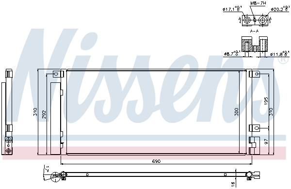 NISSENS 940388 Condensatore, Climatizzatore-Condensatore, Climatizzatore-Ricambi Euro