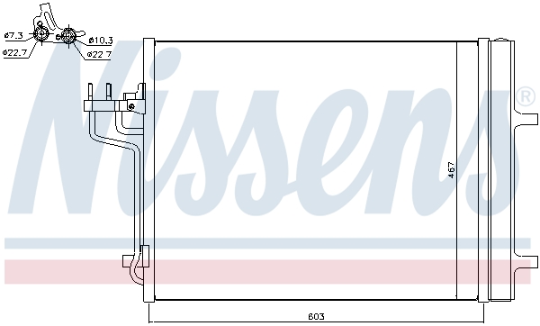 NISSENS 940398 Condensatore, Climatizzatore