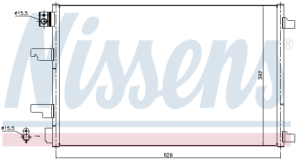 NISSENS 940402 Condensatore, Climatizzatore-Condensatore, Climatizzatore-Ricambi Euro