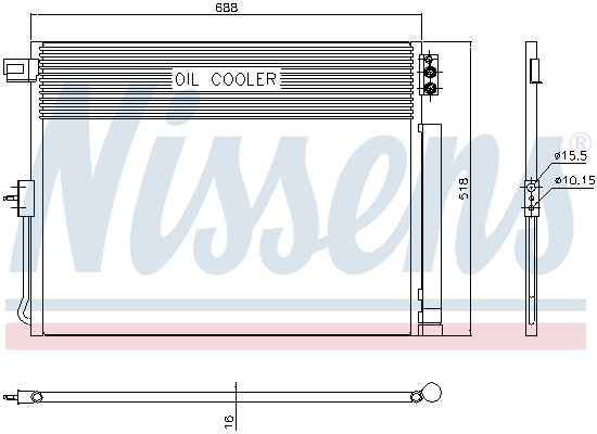 NISSENS 940411 Condensatore, Climatizzatore-Condensatore, Climatizzatore-Ricambi Euro