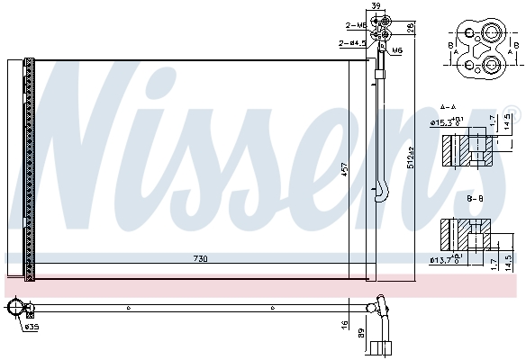 NISSENS 940415 Condensatore, Climatizzatore