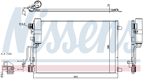 NISSENS 940417 Condensatore, Climatizzatore-Condensatore, Climatizzatore-Ricambi Euro