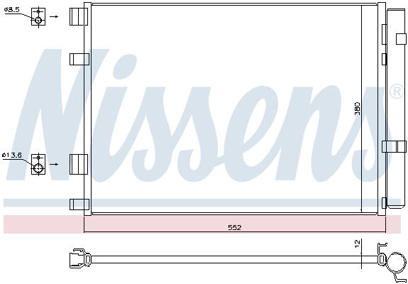 NISSENS 940426 Condensatore, Climatizzatore-Condensatore, Climatizzatore-Ricambi Euro