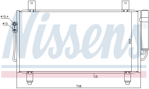 NISSENS 940435 Condensatore, Climatizzatore-Condensatore, Climatizzatore-Ricambi Euro