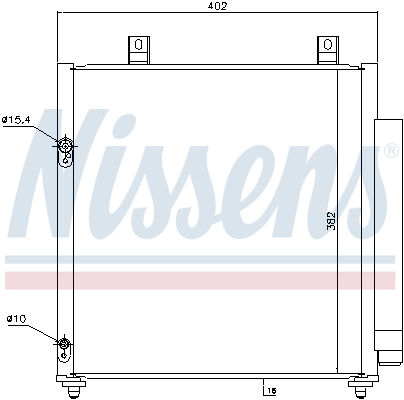 NISSENS 940447 Condensatore, Climatizzatore