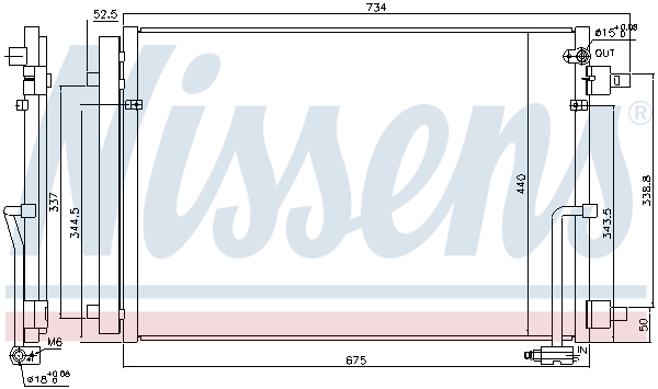 NISSENS 940452 Condensatore, Climatizzatore-Condensatore, Climatizzatore-Ricambi Euro